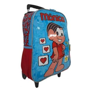 Imagem de Mochila De Rodinhas Infantil Escolar Turma Da Mônica