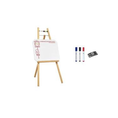 Imagem de Cavalete Quadro Branco Infantil Com Ábaco 47X37 cm (Quadro) 94 cm (Alt