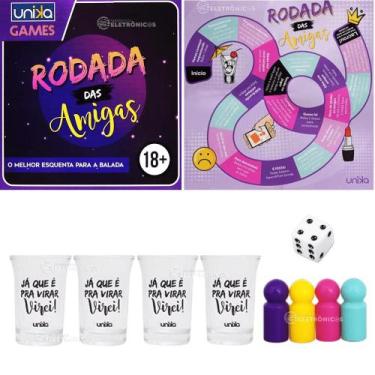 Imagem de Jogo De Tabuleiro Rodada Das Amigas Com Copo Shot Beber Brinque Jogue 