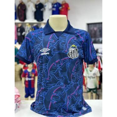 Imagem de camiseta masculina Santos - virts outlet , Azul, G