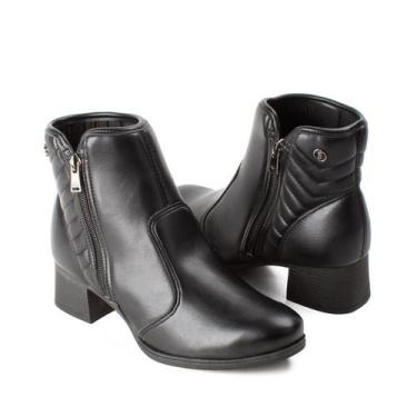 Imagem de bota feminina dakota casual salto bloco medio Cor:PretoTamanho:38, Pre