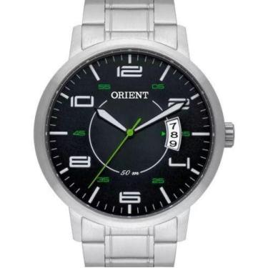 Imagem de Relogio Orient Masculino Eternal Analogico Preto C Ponteiros Verdes MB