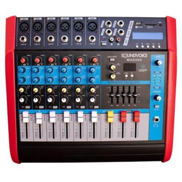 Imagem de Mesa de Som Soundvoice MA630X Amplificada 6 Canais EF-EQ