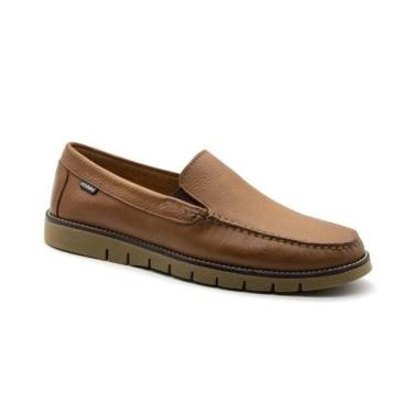 Imagem de Mocassim masculino em couro legitimo andacco - 9906, Camel, 39