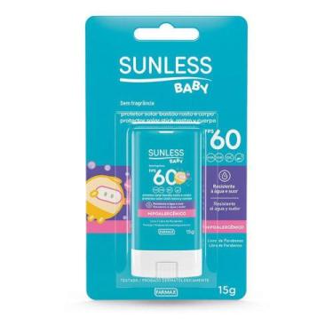 Imagem de Sunless Protetor Solar Baby Bastão Fps60 15g - FARMAX