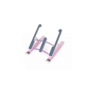 Imagem de Suporte notebook ergonomico dobrável p1 - Generica, ROSA