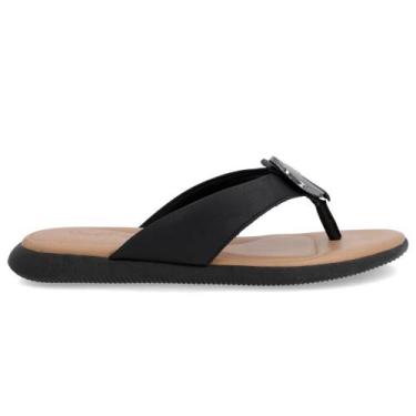 Imagem de Chinelo Usaflex Couro Macio Conforto UC0903, Preto, 38