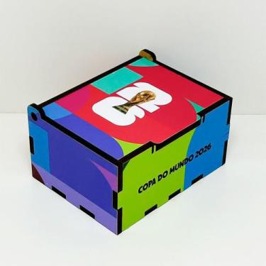Imagem de Porta figurinhas caixinha da Copa do Mundo 2026 premium - Ponci