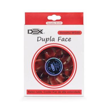 Imagem de Cooler Fan Dupla Face 120mm C/ 30 Leds Vermelho Dex Dx-12d