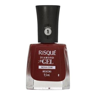 Imagem de Esmalte Risqué Diamond Gel Mocaccino 9,5ml - Brilho e Sofisticação - R