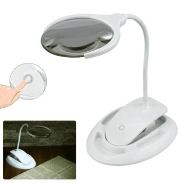 Imagem de Lupa Com Luminaria Mesa Estetica 6 Leds DC 5V XM60203 - ITAQUI