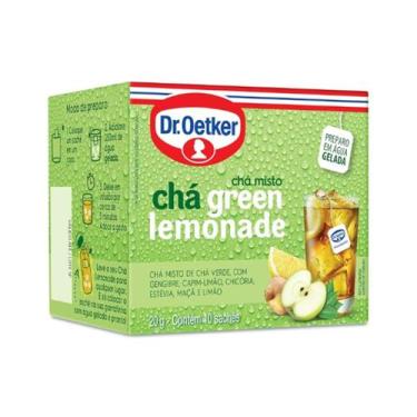 Imagem de Chá Green Lemonade Dr. Oetker Sachê 20g Caixa com 10 Unidades