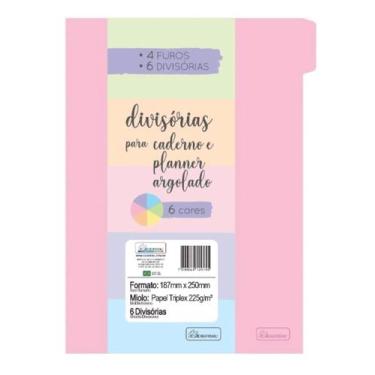 Imagem de Divisória Argolados Decoradas 187x240  6 Cores - CADERSIL
