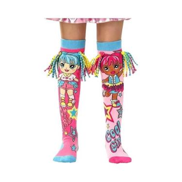 Imagem de Meias Longas Vibrantes Com Design 3D Para Meninas, Espessura Regular N