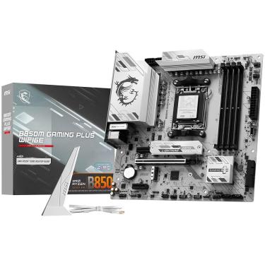 Imagem de Placa Mãe MSI B850M Gaming Plus Wi-Fi6E com Suporte AM5 e DDR5 Até 128GB e Wi-Fi 6E e Bluetooth 5.2, USB 3.2 Gen 2