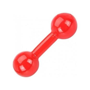 Imagem de Halter Peso Emborrachado 1kg Conforto na Prática 100% Emborrachado Vermelho Unibrasil 1KG