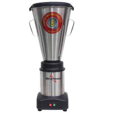 Imagem de Liquidificador Industrial 8 Litros Skymsen  0,5CV Monobloco em Inox Su