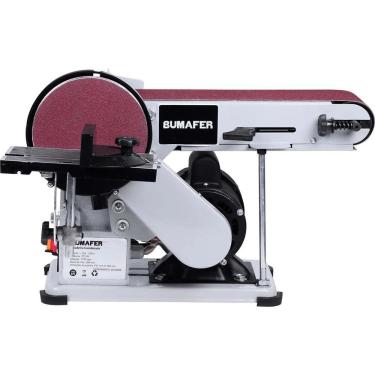 Imagem de Lixadeira Cinta Combinada Alta Durabilidade Controle de Velocidade Bivolt Bumafer 150MM 1750 RPM 375W