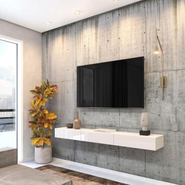 Imagem de Rack Suspenso para TV até 55 Polegadas 100% MDF 155cm Bege Off White -