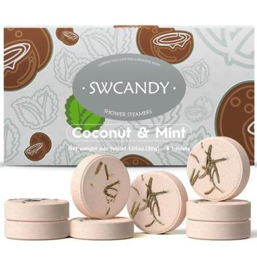 Imagem de Bombas de Banho SWCANDY Coco e Menta 8 Unidades Aromaterapia
