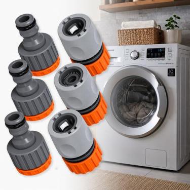 Imagem de Kit 3 Engates Rápidos para Mangueira Jardim Torneira e Lavadora - AERO