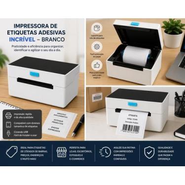 Imagem de Impressora De Etiquetas Adesivas Incrível  Branco - FY