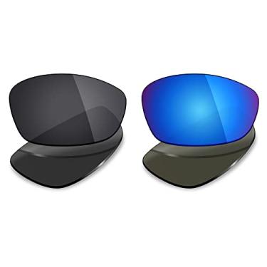 Imagem de 2 pares de lentes polarizadas de substituição da Mryok para óculos de sol Oakley Blender – Opções