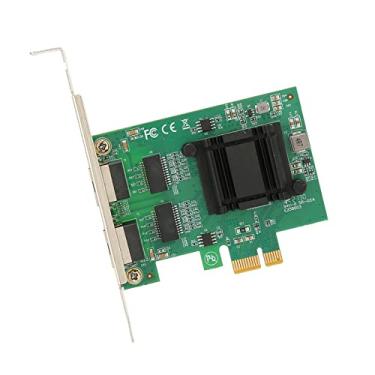 Imagem de Placa de rede 10/100/1000 Mbps PCI Express Gigabit Ethernet Card RJ45 LAN Controlador Dual Port PCIE Gigabit NIC Adaptador LAN 82751EB Placa de rede com fio