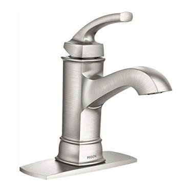 Imagem de Moen WS84414MSRN Hensley Single Handle 1 Hole Bathroom Faucet, Spot Resist Brushed Nickel