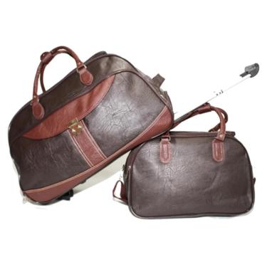Imagem de Kit De Mala Para Viagem Com Rodinhas E Bolsa De Mão