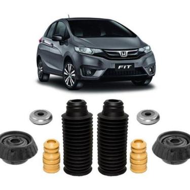 Imagem de 2 Kit Coxim Batente Dianteiro Honda New Fit 2009 2010 2011