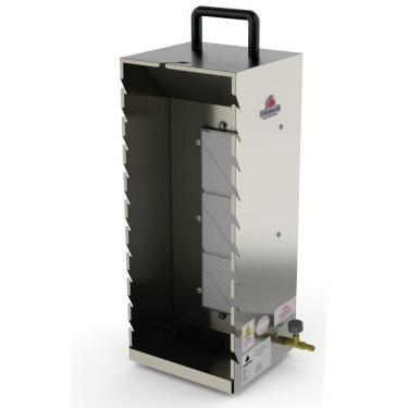 Imagem de Assador de Carne Portátil a Gás Progás 10 Espetinhos Inox PR-199