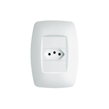 Imagem de Tomada Fame Elegance 2P+T 20A com Placa 4x2 Branca 