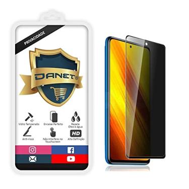 Imagem de Pel�cula De Vidro Temperado Para Xiaomi Poco M4 Pro Tela 6.43 Prote��o 3d Privacidade Anti Spy e Impactos