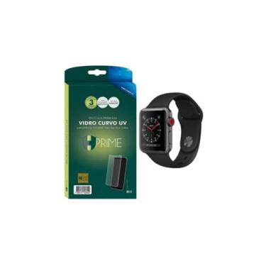 Imagem de Pel�cula De Vidro Curvo Full Cover HPrime Apple Watch 44mm Cola UV - Prote��o e Cobertura Total