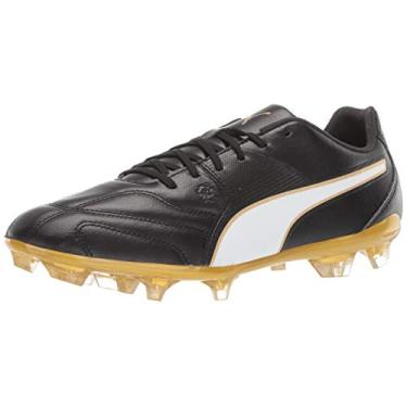 Imagem de PUMA Capitano II Firm Ground Tênis de futebol masculino, Puma, preto-puma - ouro branco, 5