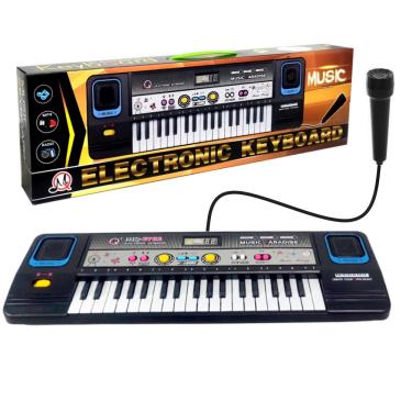 TECLADO MUSICAL MULTI PIANO KARAOKE INFANTIL MICROFONE 37 TECLAS