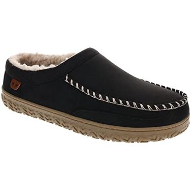 Imagem de Dockers Mens Slipper, Rugged Clog Moc Toe with Sherpa Lining, Black, Size 10