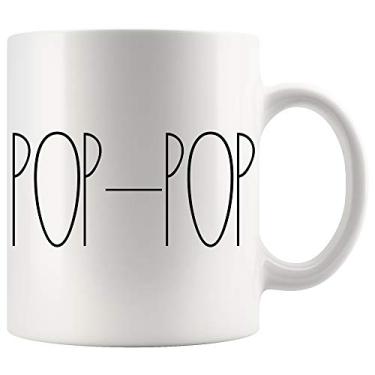 Imagem de Caneca de presente POP-POP – Caneca de café estilo Rae Dunn Caneca POP-POP para o dia das mães/dia dos pais – Melhor caneca de café POP-POP de todos os tempos – Caneca de café para a família