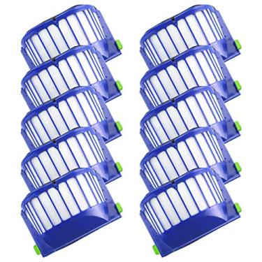 Imagem de Replacement Filters for iRobot Roomba 500 & 600 series 614 620 630 650 655 660 665 671 680 690 536 550 Vacuum Cleaner Accessories （10 pack)