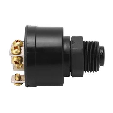 Imagem de Interruptor de ignição para arranque, serviço pesado, 393301, 6 parafusos, alta eficiência, empurrar para enforcar, 3 posições com 2 chaves para barcos com motor de popa