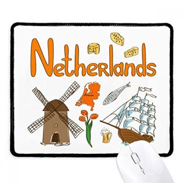 Imagem de Tapete de borracha para jogos com estampa de marco da Netherlands National Symbol