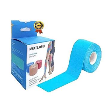 Imagem de Fita Elástica Adesiva Sports Kinesio Tape Bandagem - Cores (Azul)