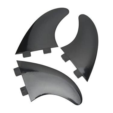 Imagem de Barbatanas de Prancha de Surf, 3 Unidades de Barbatanas de Prancha de Surf PVC de Liberação Rápida Conjunto de Barbatanas para Prancha de Surf Longboard Paddleboard Surf