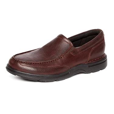 Imagem de Rockport Sapato Oxford masculino Eureka Plus Slip-On, Marrom escuro, 6.5 Wide