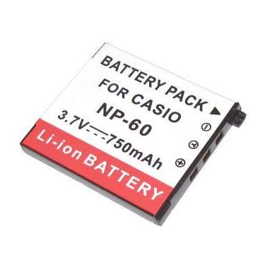 Imagem de Bateria NP-60 750mAh para câmera digital e filmadora Casio Exilim EX-S10, EX-Z19, EX-Z20, EX-Z80, EX-Z85, EX-Z9