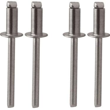 Imagem de 500 Peças Rebite de Repuxo 316 Tipo Cego de extremidade aberta Com Corpo e Mandril Prego Em Aço Inox 304 A2 Arrebite 3.2X16 Para ser Aplicado Com Rebitadeira Manual ou Pneumatica.