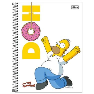 Imagem de Caderno Universitário Espiral Simpsons 10 Matérias 160 Folhas - Tilibr
