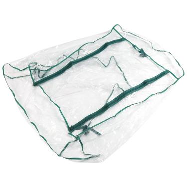 Imagem de Hakeeta Mini estufa de 2 camadas, mini estufas de jardim, kit de cobertura de PVC de substituição de estufa, 69 longos x 49 largos x 92 altos, transparente