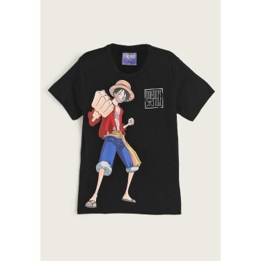 Imagem de Infantil - Camiseta Brandili One Piece Preta Brandili 36070 menino